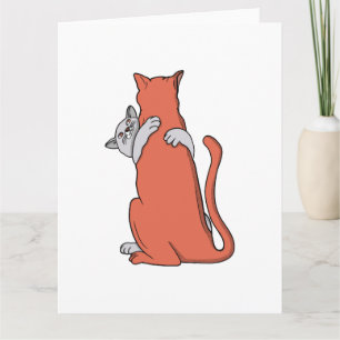 Twee katten sluiten vriendschap kaart