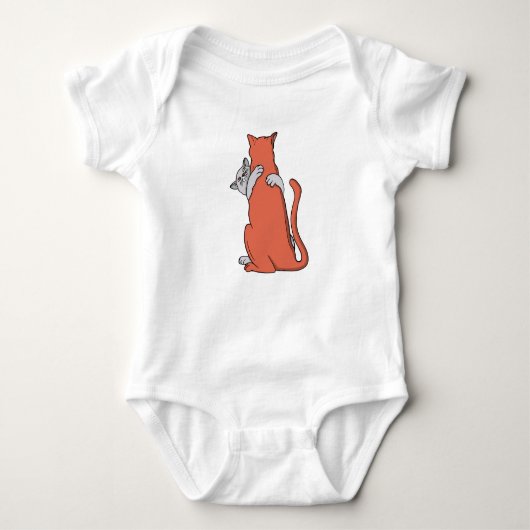Twee katten sluiten vriendschap romper (Voorkant)