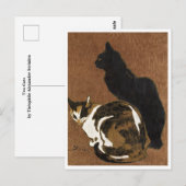 Twee katten Steinlen Briefkaart (Voorkant / Achterkant)