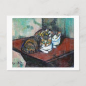 Twee katten, Suzanne Valadon Briefkaart (Voorkant)