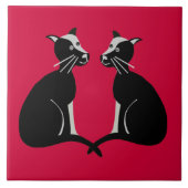 twee katten tegeltje (Voorkant)