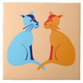 twee katten tegeltje (Voorkant)