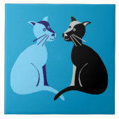 twee katten tegeltje (Voorkant)