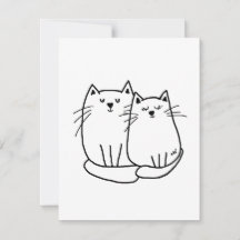 Twee katten Tekening