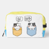 twee katten toilettasje (Achterkant)