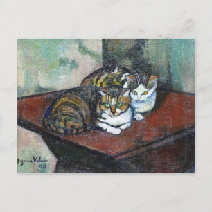 Twee katten van Suzanne Valadon Briefkaart