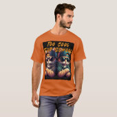 Twee katten zijn te cool voor school t-shirt (Voorkant volledig)