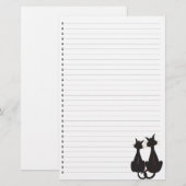 Twee kattenbakkerij briefpapier (Voorkant / Achterkant)