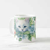 Twee kattenkoffie-Mok Koffiemok (Voorkant links)