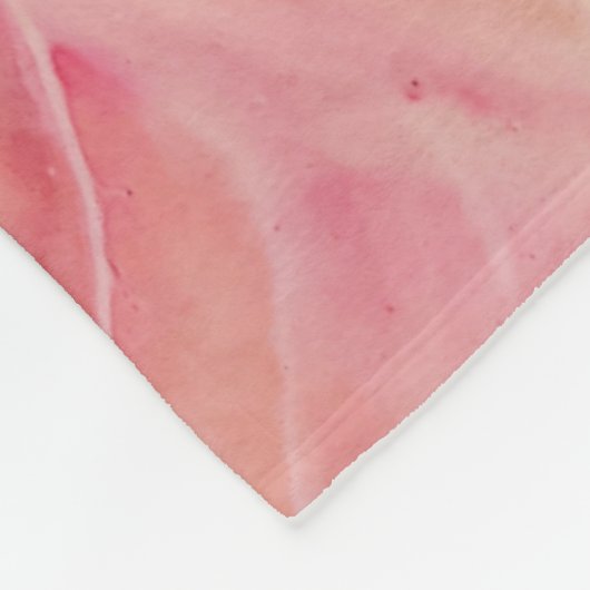 Twee kattenkoppen op roze marmer fleece deken (Hoek)