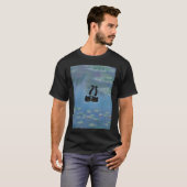 Twee kattenprint Monet Waterlily T-shirt (Voorkant volledig)