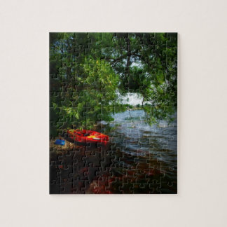 Twee Kayaks Puzzle Legpuzzel