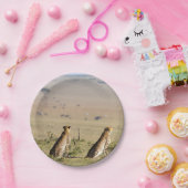 Twee kazen op de uitkijk papieren bordje (Feest)