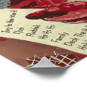 Twee keer controleren - klassieke kerstman poster (Hoek)