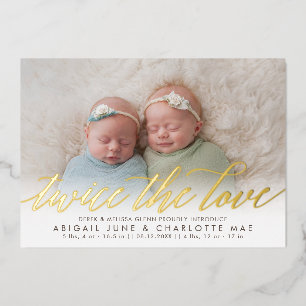 Twee keer de aankondiging van de liefdesFolie Twin