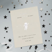 Twee keer de Folie van de Moon Space Party uitnodi Uitnodiging