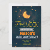 Twee keer de maanfeest uitnodiging (Voorkant)