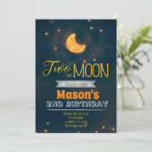 Twee keer de maanfeest uitnodiging (Staand voorkant)