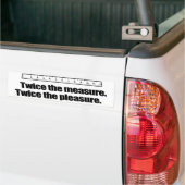 TWEE KEER DE MAAT -.png Bumpersticker (Op Truck)