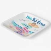 Twee keer de strand | Kinder 2e verjaardag Papieren Bordje (Gebogen)