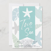 Twee keer de tweede verjaardag van de Zee Starfish Kaart (Voorkant)