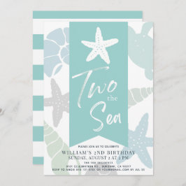Twee keer de tweede verjaardag van de Zee Starfish Kaart