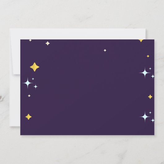 Twee keer de uitnodiging van het tweede verjaardag (Achterkant)