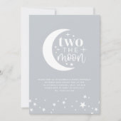 Twee keer de uitnodiging voor de Moon Blue Birthda (Voorkant)