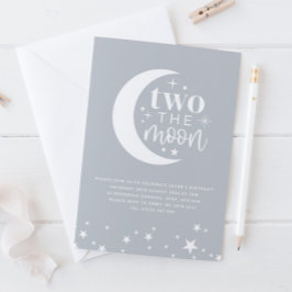 Twee keer de uitnodiging voor de Moon Blue Birthda