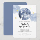 Twee keer de uitnodiging voor de tweede Baby van d (Voorkant / Achterkant)