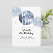 Twee keer de uitnodiging voor de tweede Baby van d (Staand voorkant)