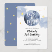 Twee keer de uitnodiging voor de tweede Baby van d (Voorkant / Achterkant)