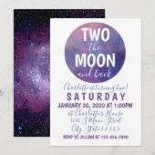 Twee keer de verjaardag van de maan kaart (Voorkant / Achterkant)