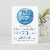 Twee keer de verjaardag van de maan kaart (Staand voorkant)