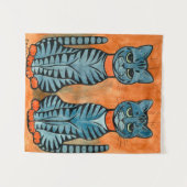 Twee keer door Louis Wain Wandkleed (Voorkant (horizontaal))