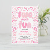 Twee keer Fun Confetti Ballon 2e Verjaardag Kaart (Staand voorkant)