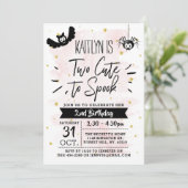 Twee keer gejuich voor Spook Girls Halloween 2e ve Kaart (Staand voorkant)