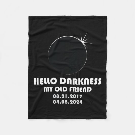 Twee keer in een leven totale zonsverduistering 20 fleece deken (Voorkant)