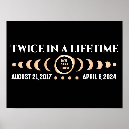 Twee keer in een leven totale zonsverduistering 20 poster (Voorkant)