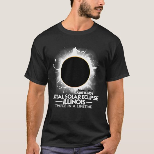 Twee keer in een leven totale zonsverduistering IL T-shirt (Voorkant)