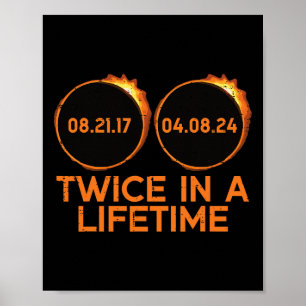 Twee keer in een leven zonne-eclips 2024 totality  poster