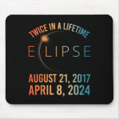 Twee keer in een leven zonne-verduistering 2024 To Muismat (Voorkant)