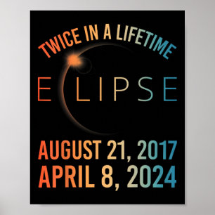 Twee keer in een leven zonne-verduistering 2024 To Poster