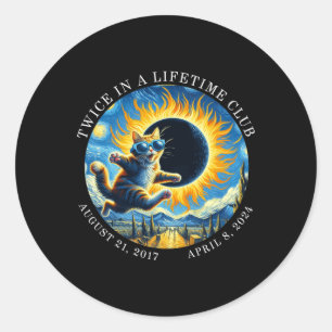 Twee keer in een levenslange Club Totality Solar E Ronde Sticker