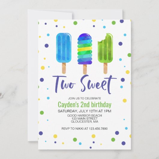 Twee keer per dag twee dagen uitnodiging (Voorkant)