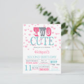 Twee keer per dag Valentijnsdag 2e verjaardag uitn Kaart (Staand voorkant)