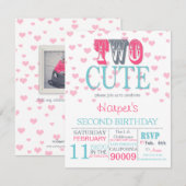 Twee keer per dag Valentijnsdag 2e verjaardag uitn Kaart (Voorkant / Achterkant)