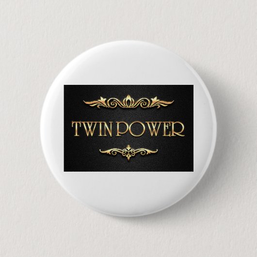 Twee keer! ronde button 5,7 cm (Voorkant)
