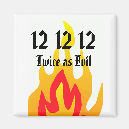 Twee keer zo kwaad magneet (Voorkant)