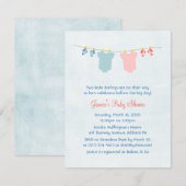 Twee keer zo mooi als een mooie babydouche kaart (Voorkant / Achterkant)